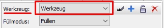 Screenshot Panel Werkzeug Auswahl