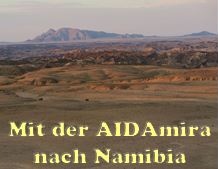 Mit der AIDAmira nach Namibia